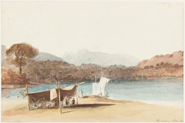 Picknick unter Schutz am Lake Windermere, 1822