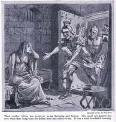 Ihre Mutter Silvia war überglücklich, Romulus und Remus zu sehen, ca. 1950