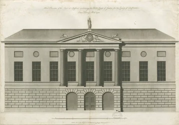 Stafford - Shire Hall: Aquatinta-Gravur