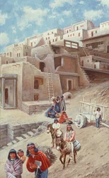 Pueblo-Dorf, 1900
