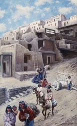 Pueblo-Dorf, 1900
