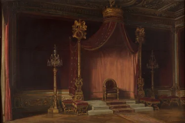 Der Thron Napoleons, Schloss Fontainebleau, 1888
