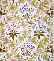 Celandine-Tapetendesign, Ende 1896