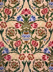 Einzelstiel-Tapetendesign, 1905