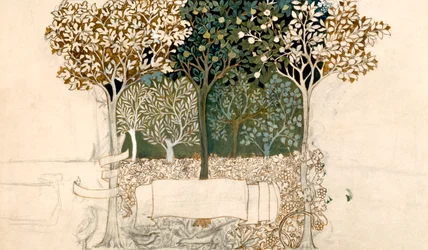 Bäume in einem Obstgarten, Wandteppich-Design für Morris und Co.