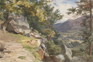 Blick von Craig-y-Barns, Dunkeld, nach Süden