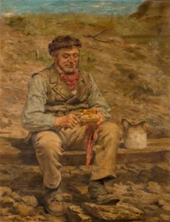 Arbeiter beim Mittagessen, 1886-87