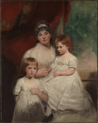 Mrs. John Garden (Ann Garden, 1769–1842) und ihre Kinder, John (1796–1854) und Ann Margaret (geboren 1793)