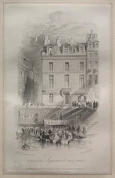 Napoleons Unterkunft, Quai Conti, 1835