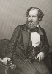 Albert Smith (1816-60), graviert von D.J. Pound nach einem Foto, aus 