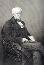 Sir Fitzroy Kelly (1796-1880), graviert von D.J. Pound, aus 
