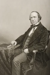 Thomas Wright (1810-77) graviert von D.J. Pound nach einem Foto, aus 