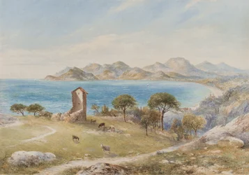 Blick auf die Esterelles-Berge von Cannes