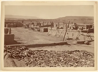 Pueblo von San Juan, New Mexico: Nordende der Stadt