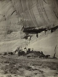 Ruinen von Felsenwohnungen, Cañon de Chelly, Arizona