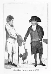 Das erste Treffen 1786 zwischen Diakon Brodie und George Smith, 1788