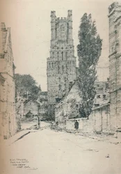 Ely Tower, von Süden, 1924