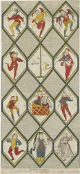 Betley Glasfenster - Morris-Tänzer: Gravur, undatiert [1751-1790]
