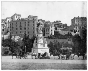 Statue von Kolumbus, Genua, Italien, späte 19. Jahrhundert