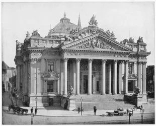 Die Börse, Brüssel, spätes 19. Jahrhundert