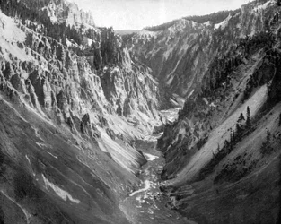 Der Grand Canyon, Yellowstone-Nationalpark, USA, 1893.