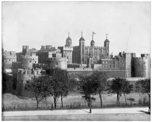 Der Tower von London, England, spätes 19. Jahrhundert