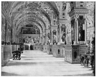 Die Vatikanische Bibliothek, Rom, späte 19. Jahrhundert