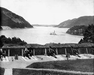 Den Hudson River hinauf von West Point, New York, USA, 1893