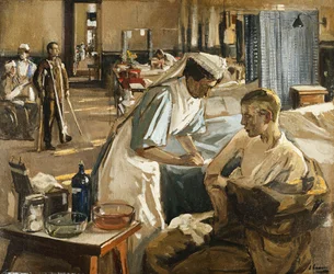 Die ersten Verwundeten, London Hospital
