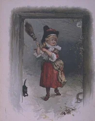 Jack Frost: Ein Spinnennetz wegfegen