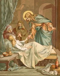 Jesus erweckt die Tochter des Jairus