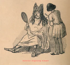Hannibal verkleidet sich, 1852