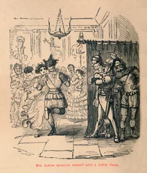 Mrs. Sextus tröstet sich mit einer kleinen Party, 1852
