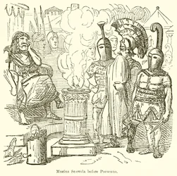 Mucius Scaevola vor Porsenna