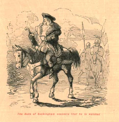 Der Herzog von Buckingham vermutet, dass er beobachtet wird, 1897