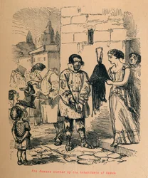 Die Römer bekleidet von den Einwohnern von Capua
