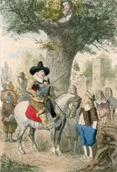 Die Königseiche, die Familie Penderell hat keine Ahnung, wo Charles ist!!!