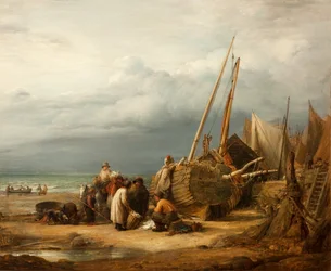 Ein Blick auf die Küste bei Hastings, 1832