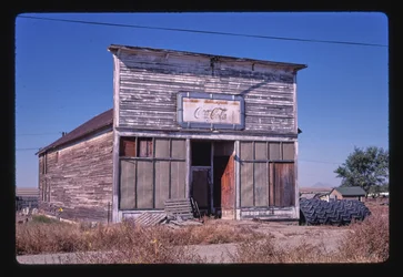 Verlassenes Café, Joplin, Montana, USA