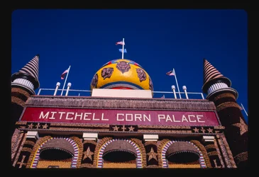 Corn Palace, niedrige Ansicht, Mitchell, South Dakota, USA