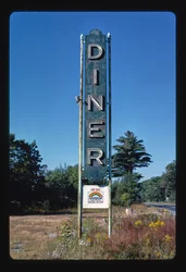Diner-Schild, Shrewsbury, Massachusetts, USA