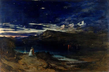 Arthur und Aegle im glücklichen Tal, 1849