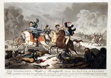 Die Flucht Bonapartes aus der Schlacht von Krasnoi 1812