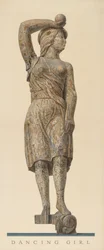 Zirkuswagenfigur: "Tanzendes Mädchen"
