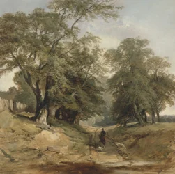 Landschaft mit Reiter, ca. 1850