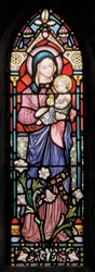 Dover, St. Mary In Castro, Lavers & Barraud, John Millner Allen (1827-1902), Madonna & Kind, 1861, adaptiert von Gilbert Scott