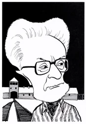 Primo Levi - Karikatur