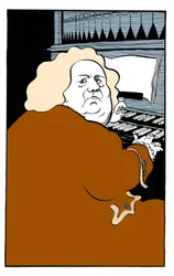 William Boyce spielt die Orgel