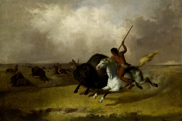 Büffeljagd auf den südwestlichen Prärien