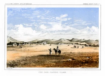 Fort Owen, Flathead-Dorf, USA, 1856
